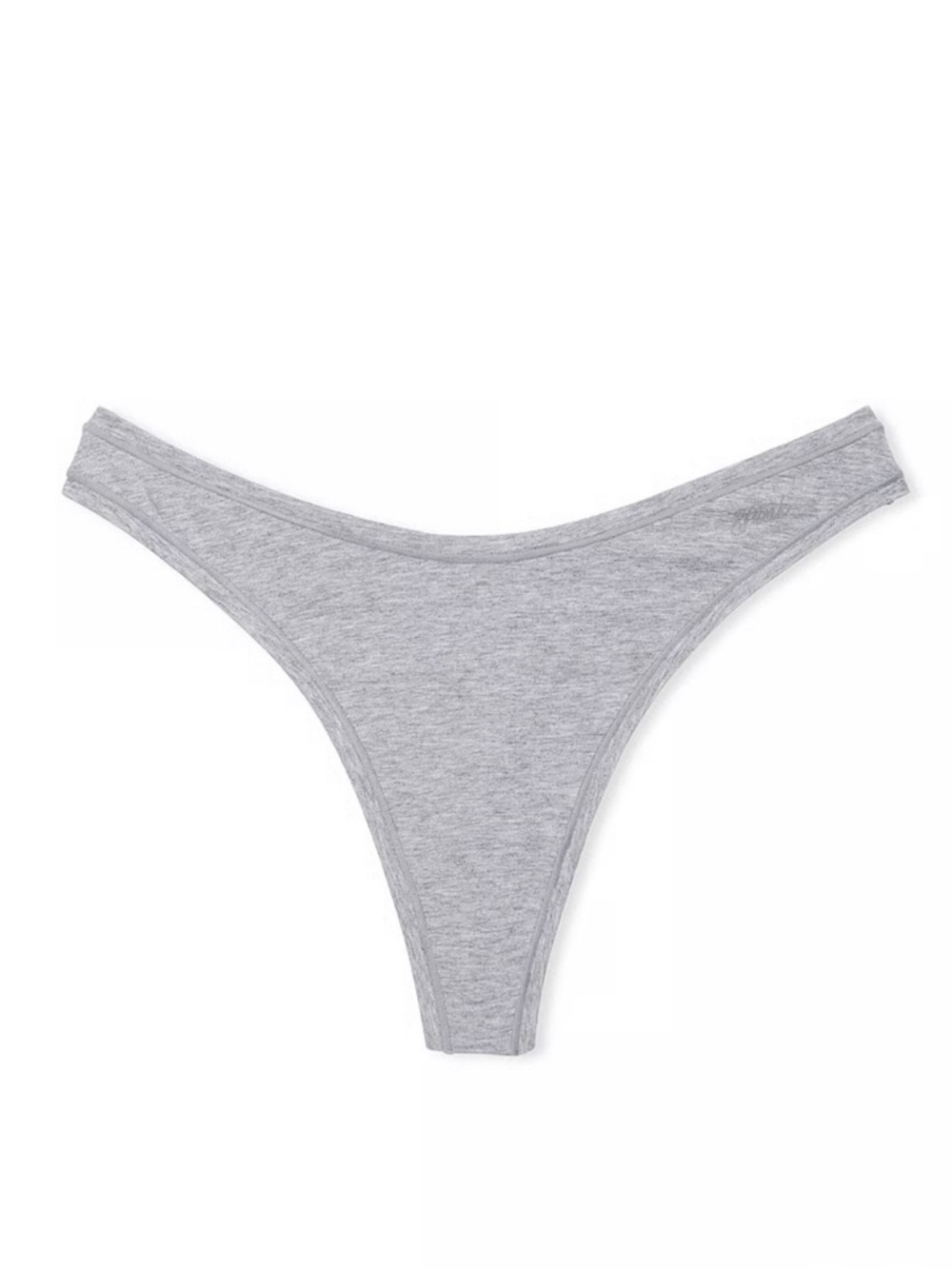 🆕 PINK Victoria's Secret Grey High Cut Cotton Thong